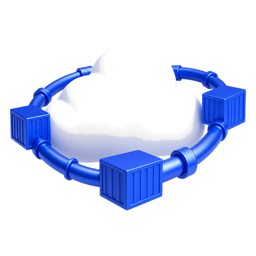 3D cloud and pipeline visual