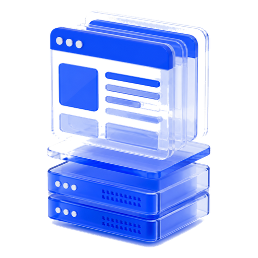 3D layered web platform visual